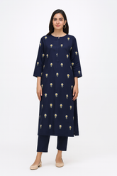 Lawn Embroidery 2PC Navy
